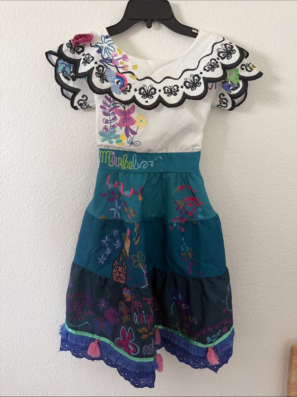 Disney Store Mirabel Encanto Embroidered Girls' Costume Dres